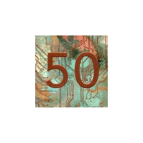 Museums & Galleries Karnet kwadrat z kopertą Urodziny 50