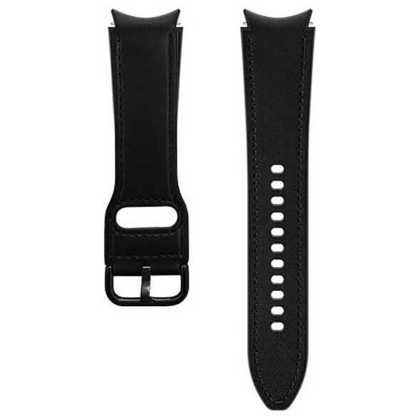 Puro PURO Classic Leather Band Skórzany pasek do Samsung Galaxy Watch 4 / Watch 4 Classic (czarny)