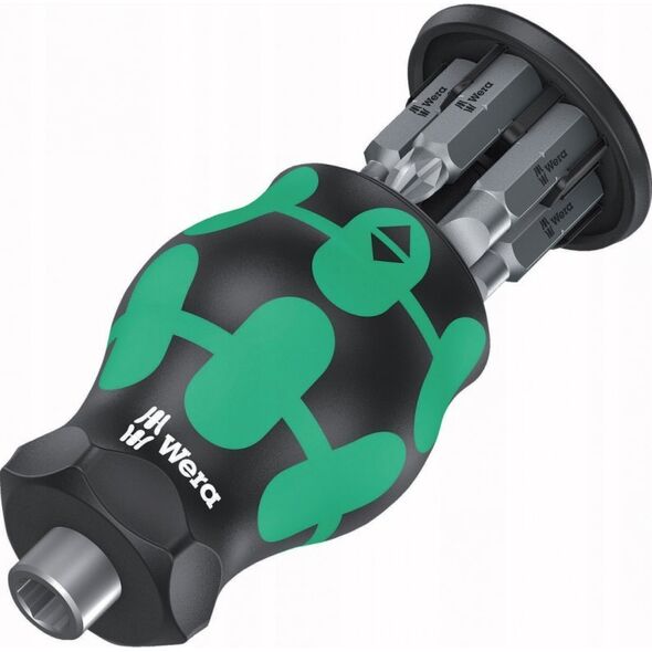 Wera Wera Kraftform compact stubby magazine 4 bit set (black/green, 7 pieces)