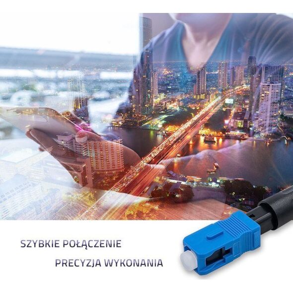 Qoltec Qoltec Szybkozłącze światłowodowe SC/UPC | Singlemode | 0.9 | Zestaw 10szt.