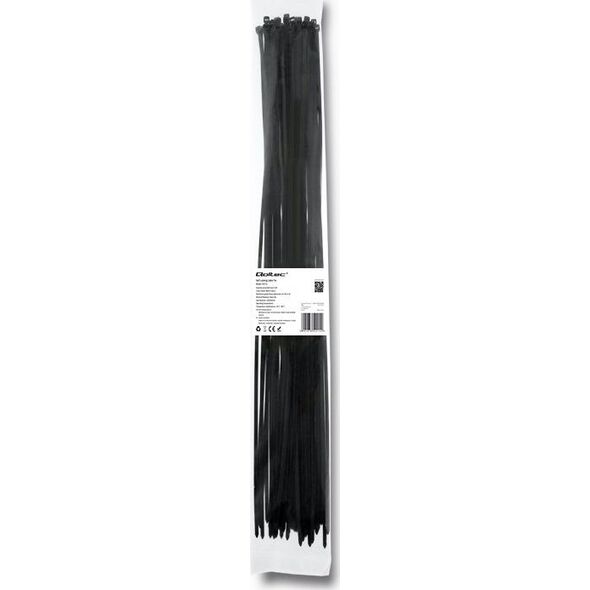 Organizer Qoltec Opaska zaciskowa Czarny 50 sztuk  (52214)