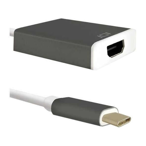 Adapter USB Qoltec USB-C - HDMI Czarny  (50427)