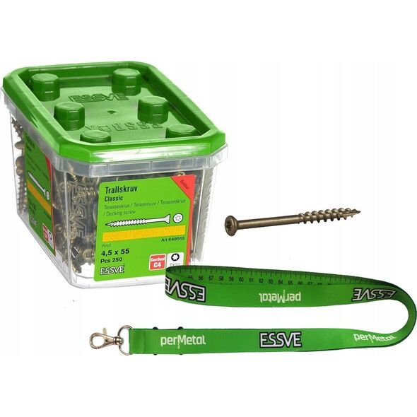 Essve Wkręty tarasowe ESSVE Classic 4,5 x 55 mm 250 szt