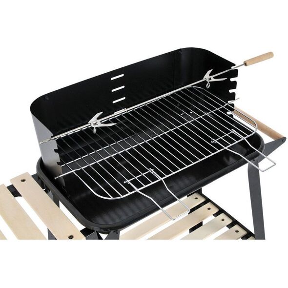 GRILL OGRODOWY WÓZEK 83x45,5x86,5CM CZARNY