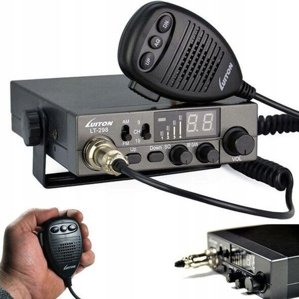 CB Radio LUITON LT-298 ASQ 12V/24V με βύσμα για αναπτήρα