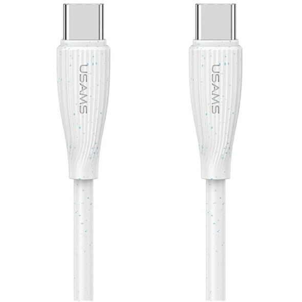 Καλώδιο USAMS Green Series SJ716 60W USB-C σε USB-C 1m λευκό