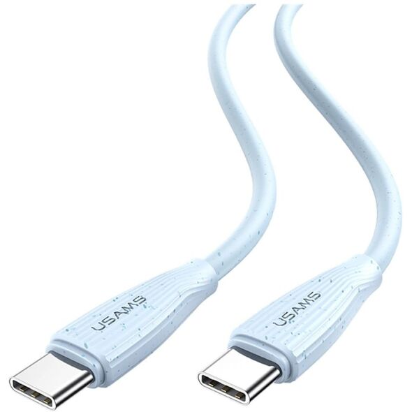 Καλώδιο USAMS Green Series SJ716 60W USB-C σε USB-C 1m λευκό