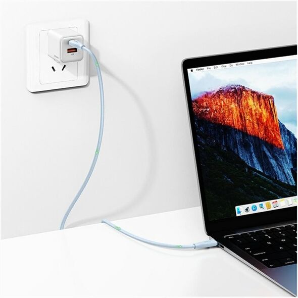 Καλώδιο USAMS Green Series SJ716 60W USB-C σε USB-C 1m λευκό