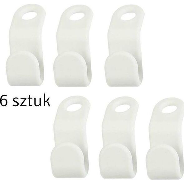 Aptel Organizer na wieszak zestaw 6 szt., biały