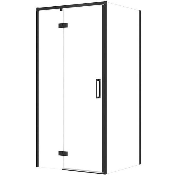 ΣΕΤ C113 ΚΑΜΠΙΝΑ LARGA ΑΡΙΣΤΕΡΗ ΜΕΝΤΕΣΕΣ ΜΑΥΡΗ 100X90X195 ΓΥΑΛΙ TRANS WIR