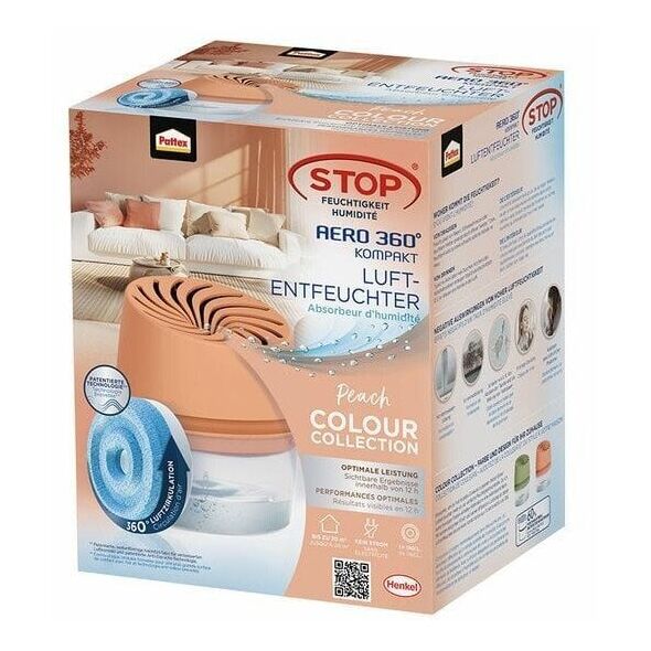 Συσκευή αφύγρανσης Pattex Aero 360 με 450g ταμπλέτα ροδάκινο