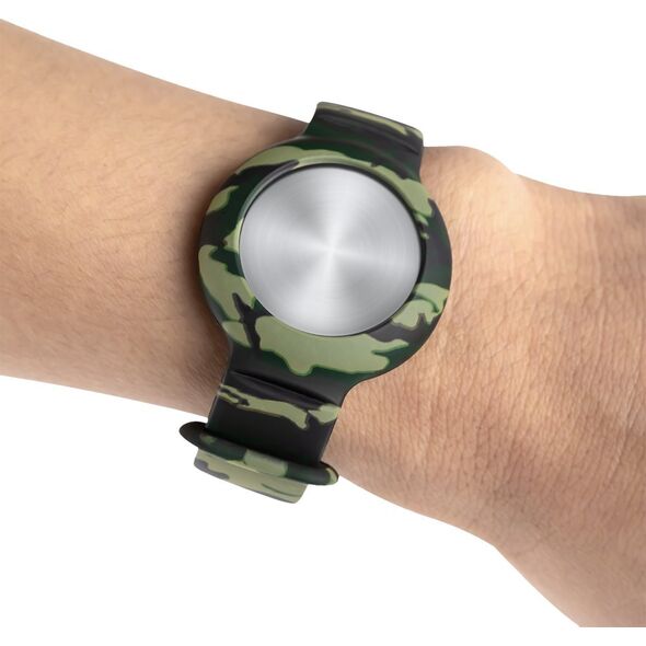 Deltaco Deltaco MCASE-TAG18, Camouflage, Silicone, AirTag, 35 mm, 245 mm, 8 mm