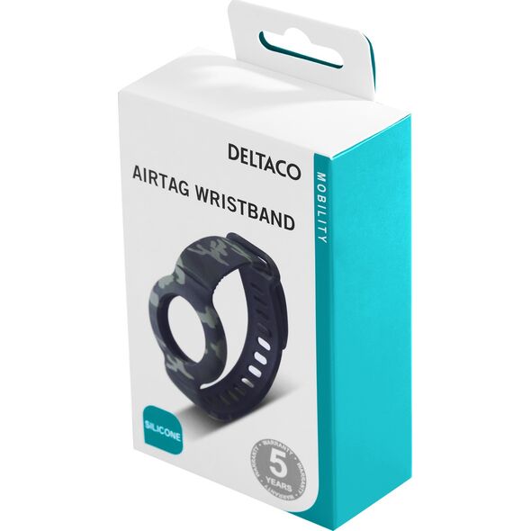 Deltaco Deltaco MCASE-TAG18, Camouflage, Silicone, AirTag, 35 mm, 245 mm, 8 mm