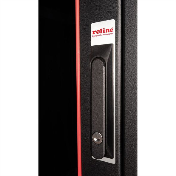 Szafa Roline ROLINE Netzwerkschrank Pro 48,26cm 19Zoll 47 HE 600x600 BxT Glast�r schwarz