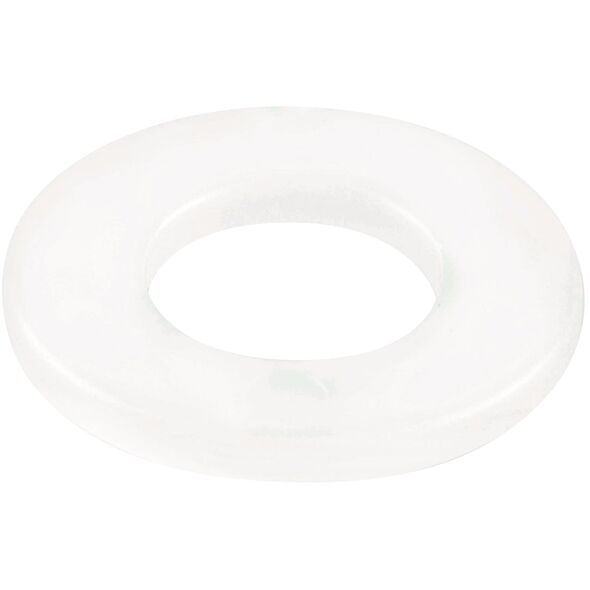 WASHER M 6 PLASTIC WHITE DIN125/15PCS