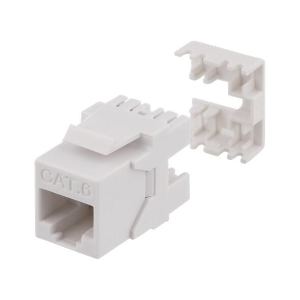 Deltaco Deltaco MD-118, Flat, White, RJ-45, RJ-45, Female, Female