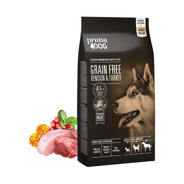 PRIMADOG VENISON-TURKEY GRAIN-FREE 10 KG