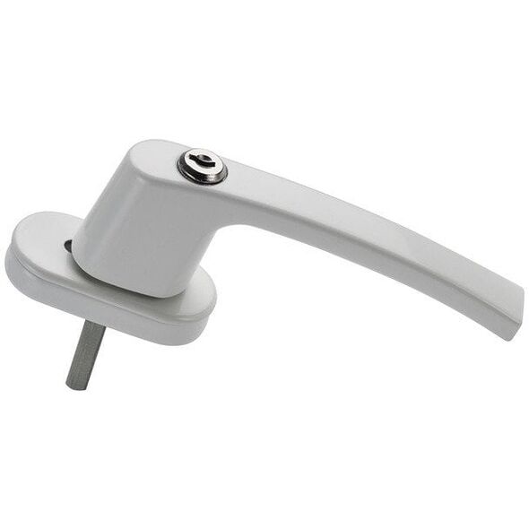 ALU. WINDOW HANDLE LOCKABLE WHITE