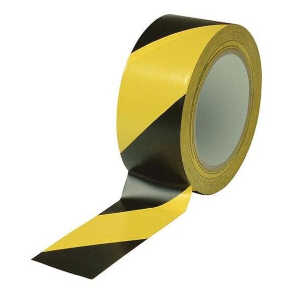 ADHESIVE TAPE 5CMX33M BLACK YELLOW