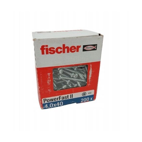 Βίδες ξύλου με στρογγυλή κεφαλή FPF II PZF 4.0x40, Fischer 200 τεμ.