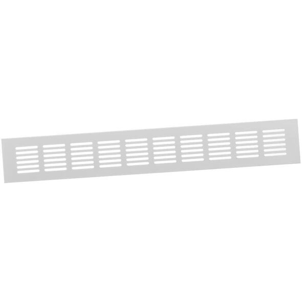 Γρίλια εξαερισμού αλουμινίου RA640, 60 x 400 mm, λευκή.