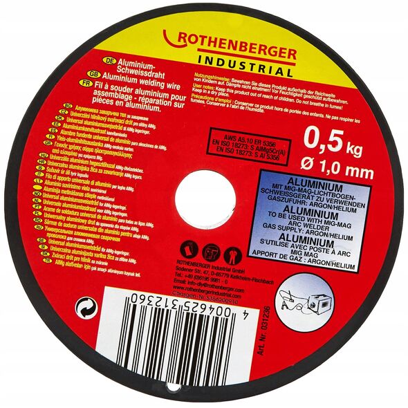 Σύρμα συγκόλλησης ROTHENBERGER, 1.0 mm / 0.5 kg, αλουμίνιο