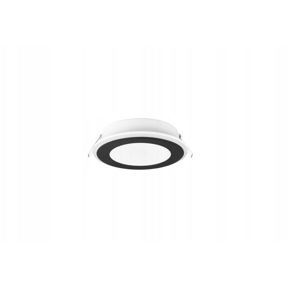 Ενσωματωμένο LED φως TRIO AURA, 10 W, 3000 K, 1040 lm, 2 πηγές φωτός, μαύρο, O15 cm