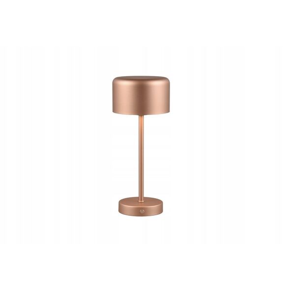 LED επιτραπέζιο φωτιστικό REALITY Jeff, 1.5W, 3000K, 150lm, επαναφορτιζόμενο μέσω USB, χρυσό χρώμα, o12x30cm