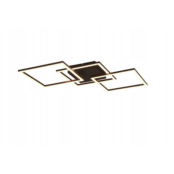 Φωτιστικό οροφής LED REALITY Trail, 31W, 3000 K, 3550 lm, μαύρο, 52 x 52 x 7 cm