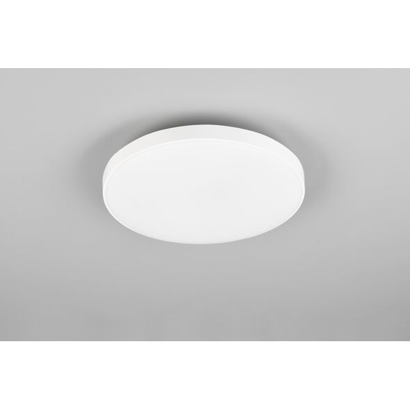 Φωτιστικό οροφής LED REALITY SPICA, IP44, 18 W, 4000 K, 2000 lm, λευκό, O27x6 cm
