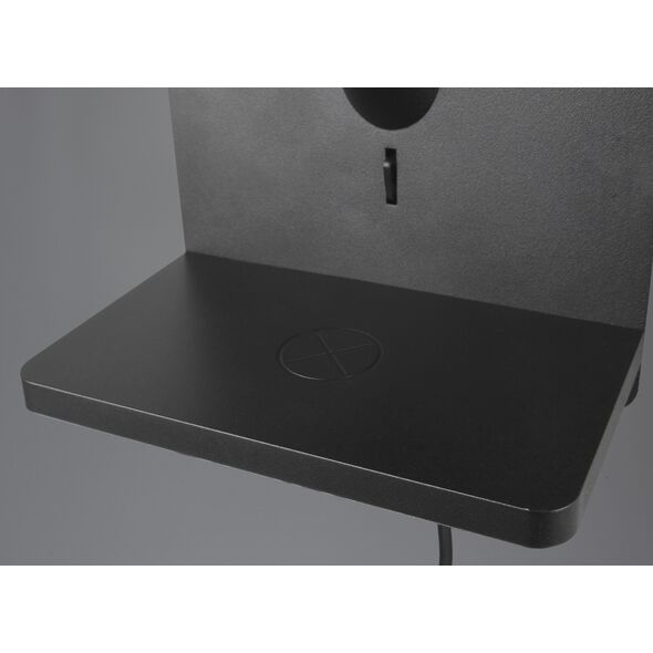 Φωτιστικό τοίχου TRIO COMFORT, 1 x E14, μαύρο, 31x16x18cm, με φόρτιση τηλεφώνου
