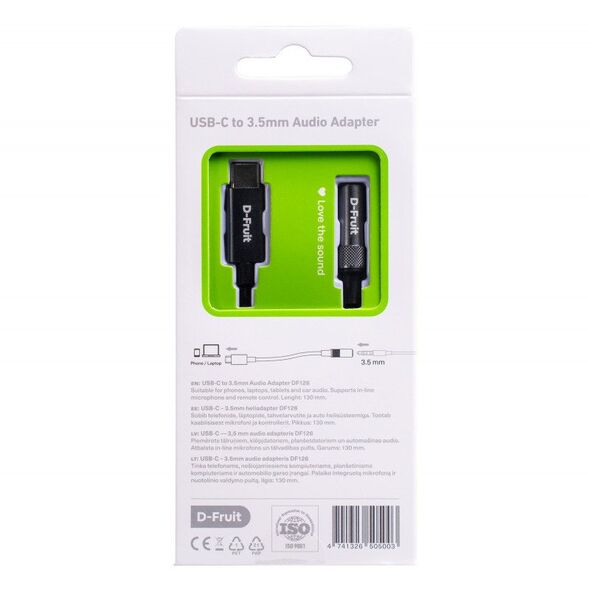 Προσαρμογέας D-Fruit USB-C - 3,5mm DF126