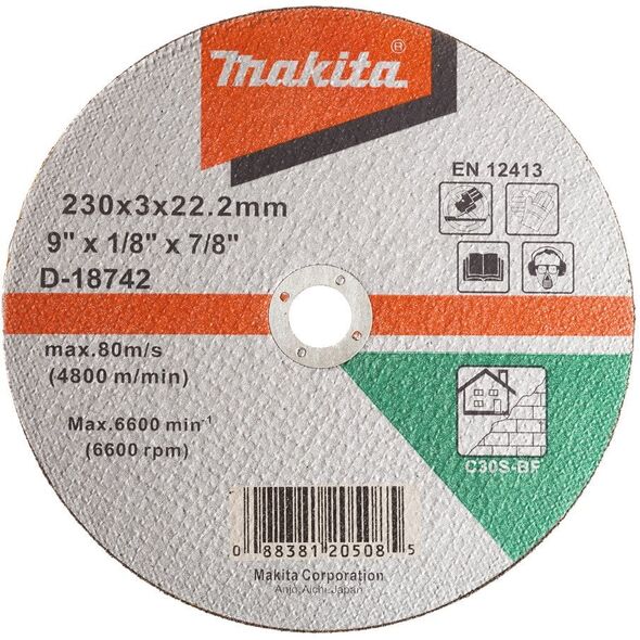 CUTTING WHEEL 230X2.5 C30 S FOR STONE