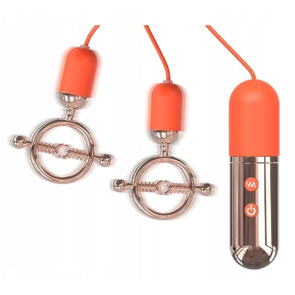 S-HANDE_Forbidden Lock δονητής θηλής με κλείδωμα Red Gold