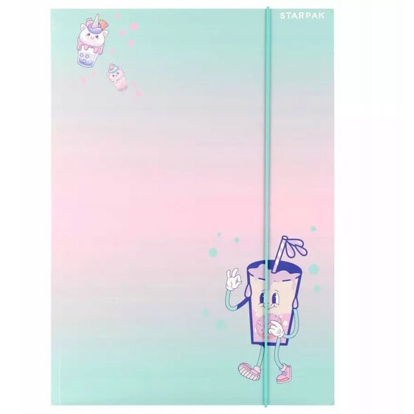 Φάκελος με λάστιχο Α4 Bubble Tea Starpak