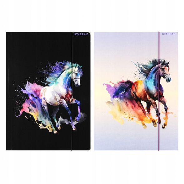 ΦΑΚΕΛΟΣ ΜΕ ΛΑΣΤΙΧΟ Α4 HORSES STK FOL10/100