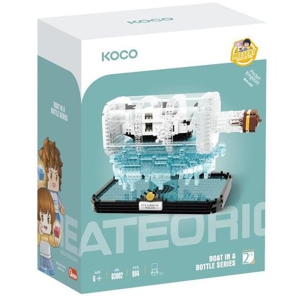 KOCO klocki statek w butelce 964el 03002 41834