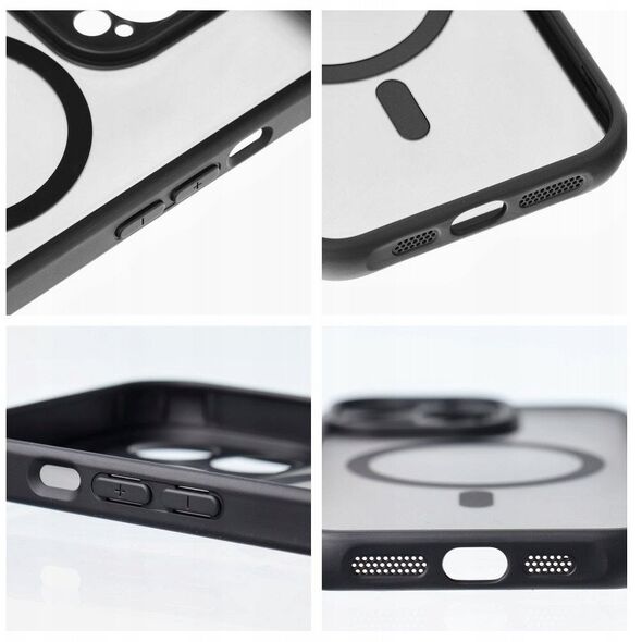 Θήκη FULL MATTE MAG COVER συμβατή με MagSafe για XIAOMI REDMI NOTE 14 4G μαύρο