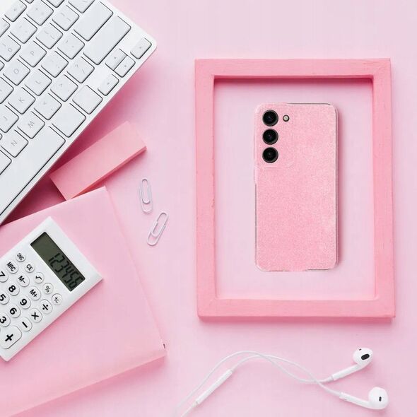 Θήκη CLEAR CASE 2 mm BLINK για SAMSUNG S25 Edge ροζ