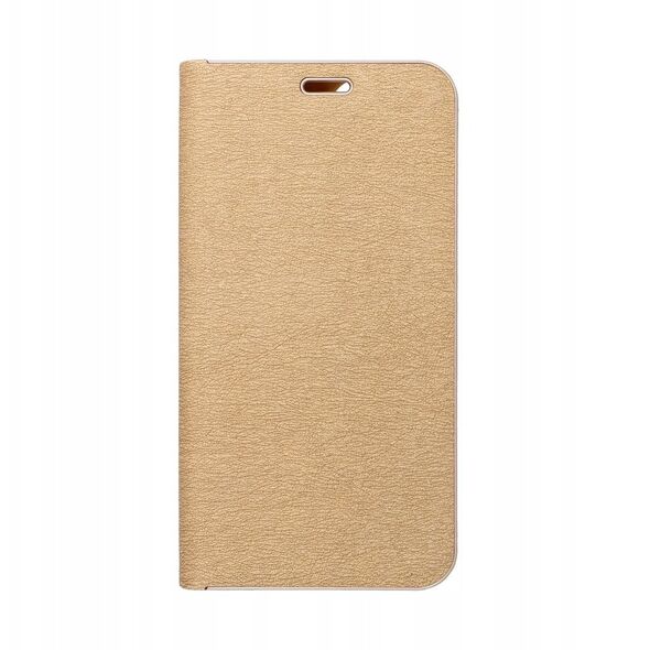 Θήκη LUNA Book Gold για XIAOMI Redmi Note 14 4G (GLOBAL - 164,84mm x 78,15mm x 8,16mm) χρυσό
