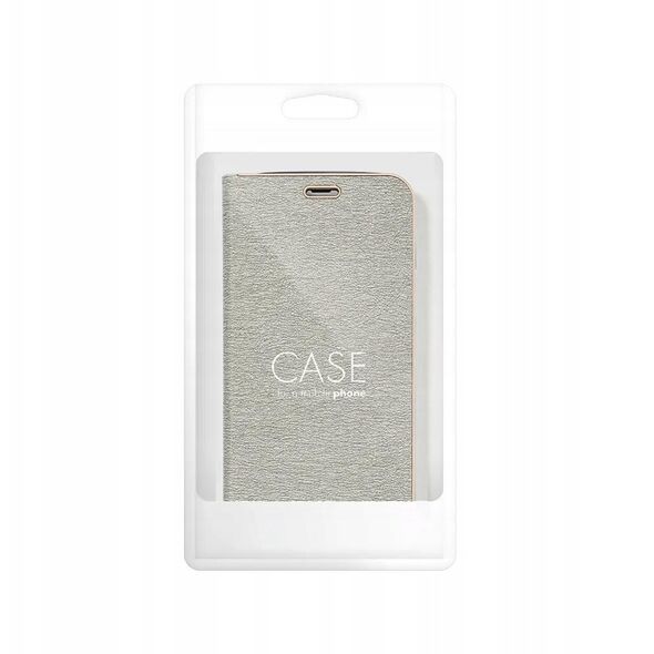 Θήκη LUNA Book Gold για SAMSUNG S25 Edge ασημί