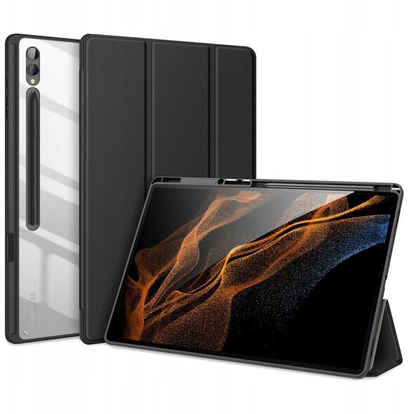 DUX DUCIS θήκη TOBY με χώρο για γραφίδα για SAMSUNG Tab S10 Ultra/S9 Ultra/S8 Ultra μαύρο