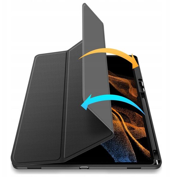 DUX DUCIS θήκη TOBY με χώρο για γραφίδα για SAMSUNG Tab S10 Ultra/S9 Ultra/S8 Ultra μαύρο