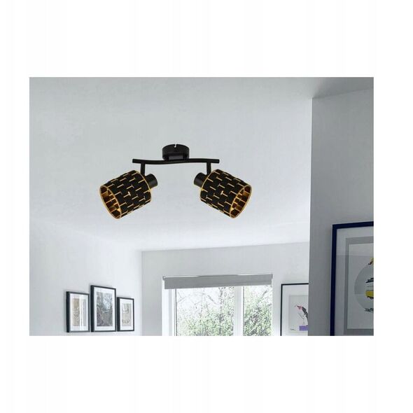 Reality Thiago 838402-02 φωτιστικό οροφής σποτ 2x40W E14 μαύρο
