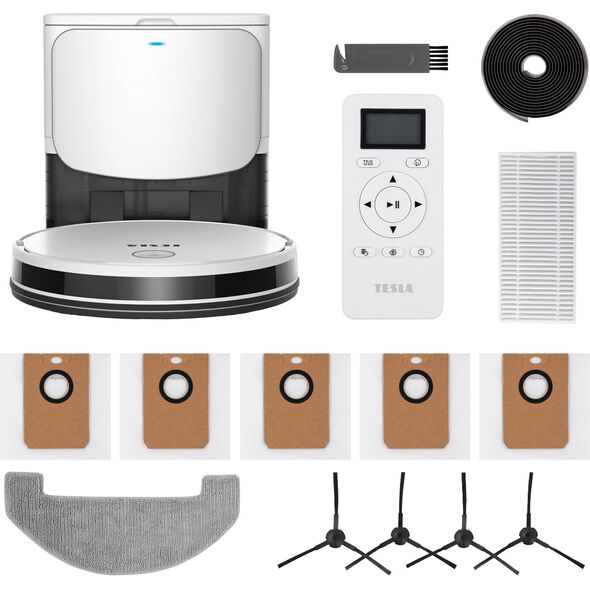 TESLA RoboStar iQ400 Plus Ρομπότ σκούπα και σφουγγαρίστρα 2 σε 1 με σταθμό καθαρισμού