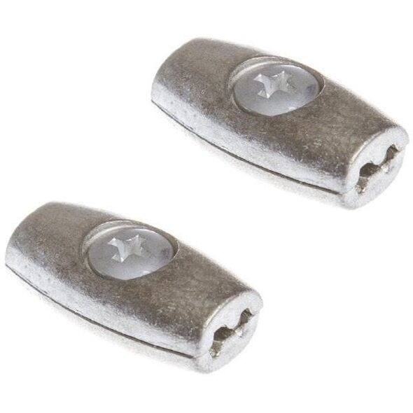 ROPE FLAT DOUBLE CLIP 5 MM 2PCS
