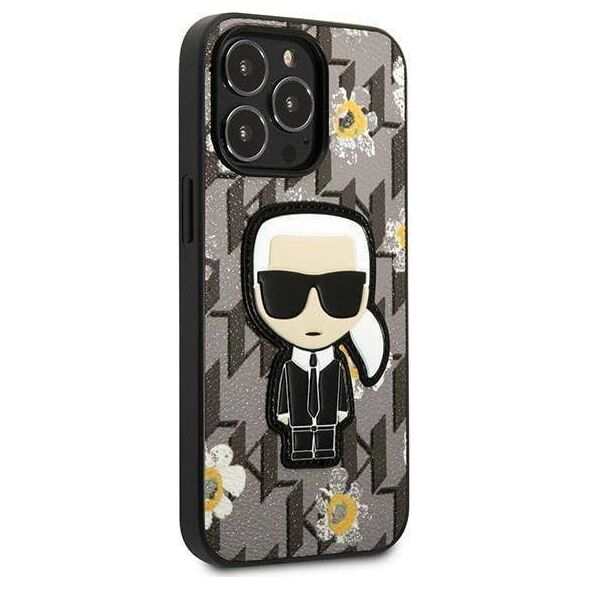 Karl Lagerfeld Karl Lagerfeld Iconic Karl Flower - Etui iPhone 13 Pro Max (szary)