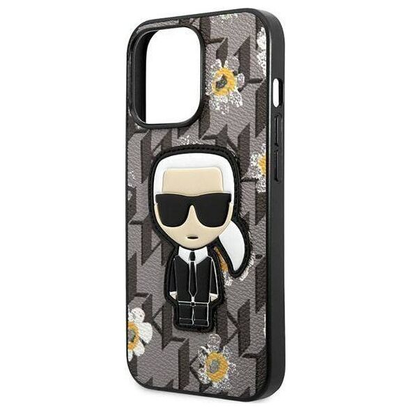 Karl Lagerfeld Karl Lagerfeld Iconic Karl Flower - Etui iPhone 13 Pro Max (szary)