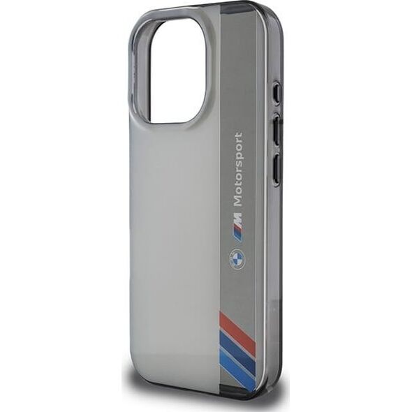 BMW BMW BMHCP16L23HTFEG iPhone 16 Pro 6.3" szary/grey hardcase Motosport IML Vertical Stripe
