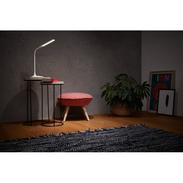 LED table lamp LEDVANCE PANAN DISC SINGLE, 5W, 3000K, 220lm, DIM, USB, 35x17x37cm